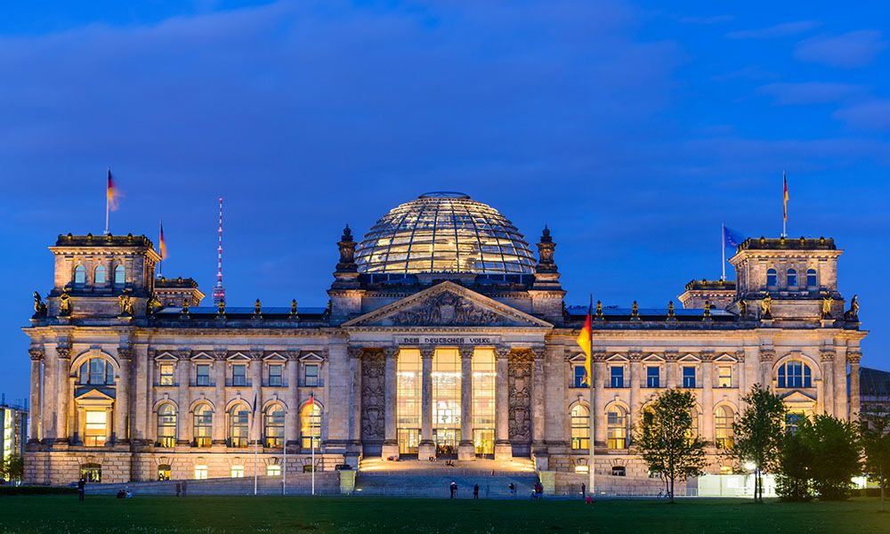 Bundestag a Berlino in Germania